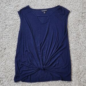 Rock and Republic Women's Blue Bunch Front Top Size S